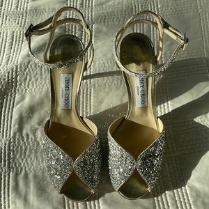 Jimmy Choi Sacora 85 Champagne Size 40